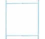 Table d'appoint en acier nuances de bleu - 24,90