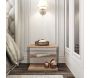 Table d'appoint avec étagère Lifon - HANAH HOME