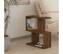 Table d'appoint avec étagère en aggloméré Zet - HANAH HOME