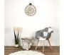 Table d'appoint filaire en bois et métal Cyclone - 5