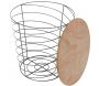 Table d'appoint filaire en bois et métal Cyclone - CMP-3289