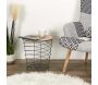 Table d'appoint filaire en bois et métal Cyclone - THE HOME DECO FACTORY