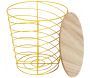 Table d'appoint filaire en bois et métal Cyclone - CMP-3291