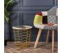 Table d'appoint filaire en bois et métal Cyclone - THE HOME DECO FACTORY