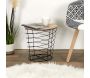 Table d'appoint filaire en bois et métal Cyclone - THE HOME DECO FACTORY