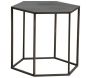 Table d'appoint hexagonale en métal