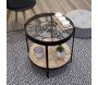 Table d'appoint en métal et bois horloge - THE HOME DECO FACTORY