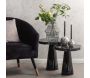 Table d'appoint en métal imitation marbre noir Marble - LEITMOTIV