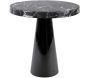 Table d'appoint en métal imitation marbre noir Marble