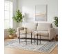 Table d'appoint métal et imitation rotin (Lot de 2) - SIL