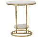 Table d'appoint en métal et marbre Heart 40 x 45.5 cm - 5