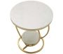 Table d'appoint en métal et marbre Heart 40 x 45.5 cm - 6