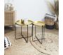 Table d'appoint en métal martelé Alia 50 cm - 6