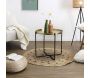 Table d'appoint en métal martelé Alia 50 cm - THE HOME DECO FACTORY