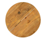 Table d'appoint en pin et pied en métal  - AUBRY GASPARD