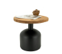 Table d'appoint en pin et pied en métal  - 7