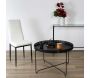 Table d'appoint plateau rond Seville - THE HOME DECO FACTORY