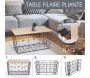 Table d'appoint pliable filaire plateau en bois - 10