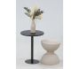 Table d'appoint ronde en métal Sablier - 8