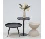 Table d'appoint ronde en métal Sablier - AUBRY GASPARD