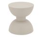 Table d'appoint ronde en métal Sablier