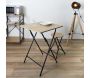 Table d'appont plateau en bois ULM - THE HOME DECO FACTORY