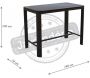 Table de bar en aluminium  Eos 140 cm - PRL-0812