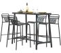Table de bar mange debout en aluminium Miami - MOR-0221