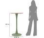 Table de bar en métal et MDF Alaska 60 x 106 cm - MAU-0678