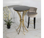 Table de bar en métal et verre Shanty 60 x 108 cm - MAURO FERRETTI