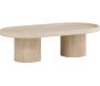 Table basse en MDF effet travertine Krille - 6