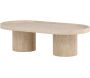 Table basse en MDF effet travertine Krille - 8