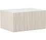 Table basse en MDF effet travertine York 40 x 60 x 80 cm