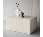 Table basse en MDF effet travertine York 40 x 60 x 80 cm - VENTURE HOME