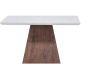 Table basse en MDF plateau effet pierre Cael 80 x 80 x 45 cm - VEN-1126
