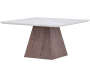 Table basse en MDF plateau effet pierre Cael 80 x 80 x 45 cm - 229