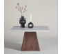 Table basse en MDF plateau effet pierre Cael 80 x 80 x 45 cm - VENTURE HOME