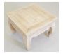 Table basse en acajou blanchi OPIUM - AUBRY GASPARD