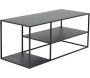 Table basse en acier 120 x 50 cm Staal