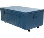 Table basse en acier sur roulettes Habitat 90 cm