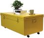 Table basse en acier sur roulettes Habitat 90 cm - 189