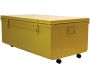 Table basse en acier sur roulettes Habitat 90 cm