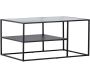 Table basse en acier et verre Campinas
