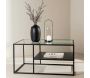 Table basse en acier et verre Campinas - VENTURE HOME
