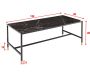 Table basse en acier et verre Dipp - VEN-0113