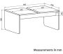 Table basse en aggloméré Gieza - ASI-1459