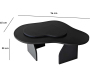 Table basse en aggloméré Melted - ASI-1706
