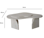 Table basse en aggloméré Melted - ASI-1709