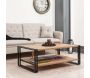 Table basse en aggloméré et métal Cosmo - HANAH HOME
