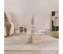 Table basse en aggloméré et verre trempé Liya - 8